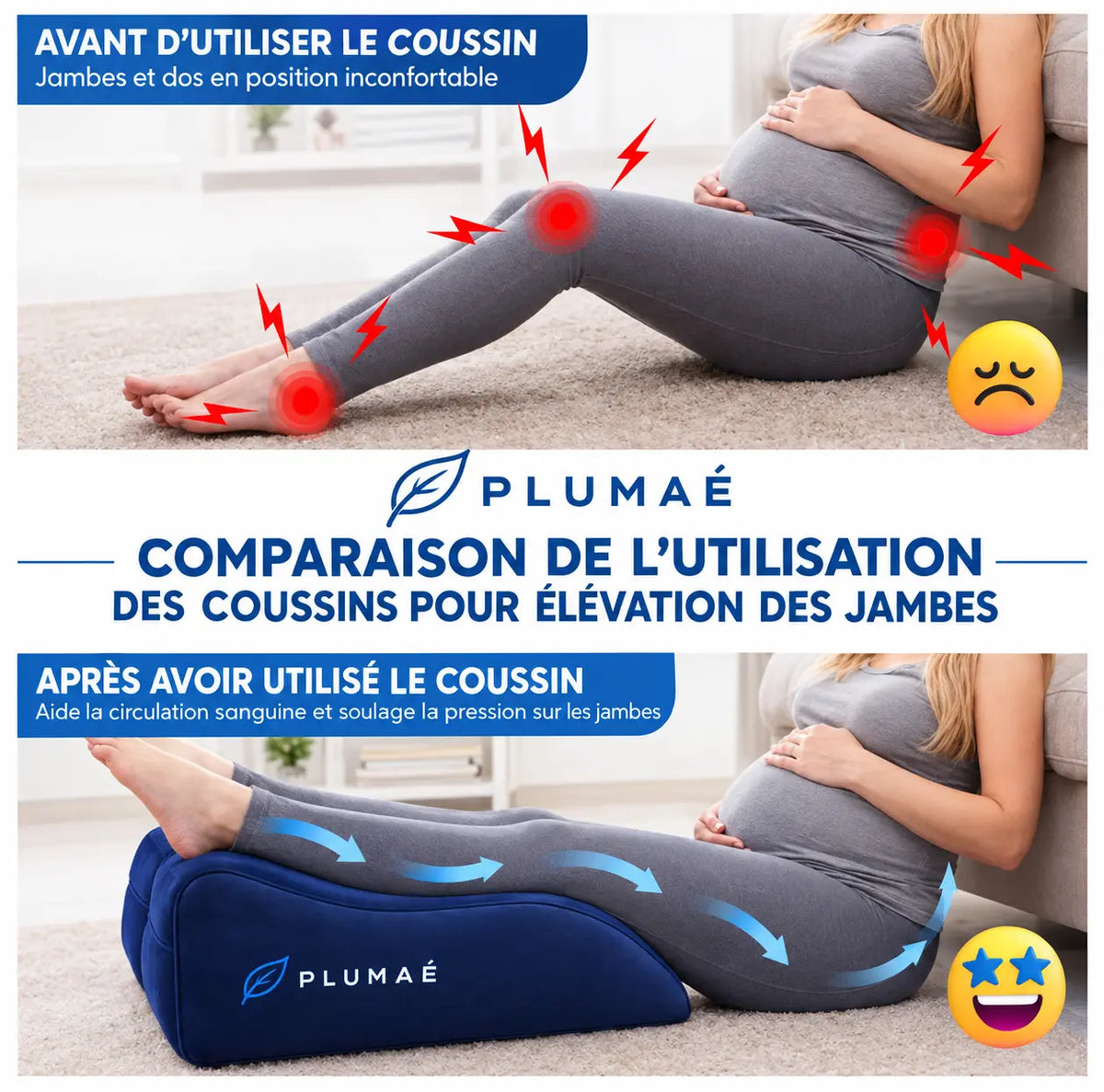Coussin de jambes surélevé Plumaé – vue 7