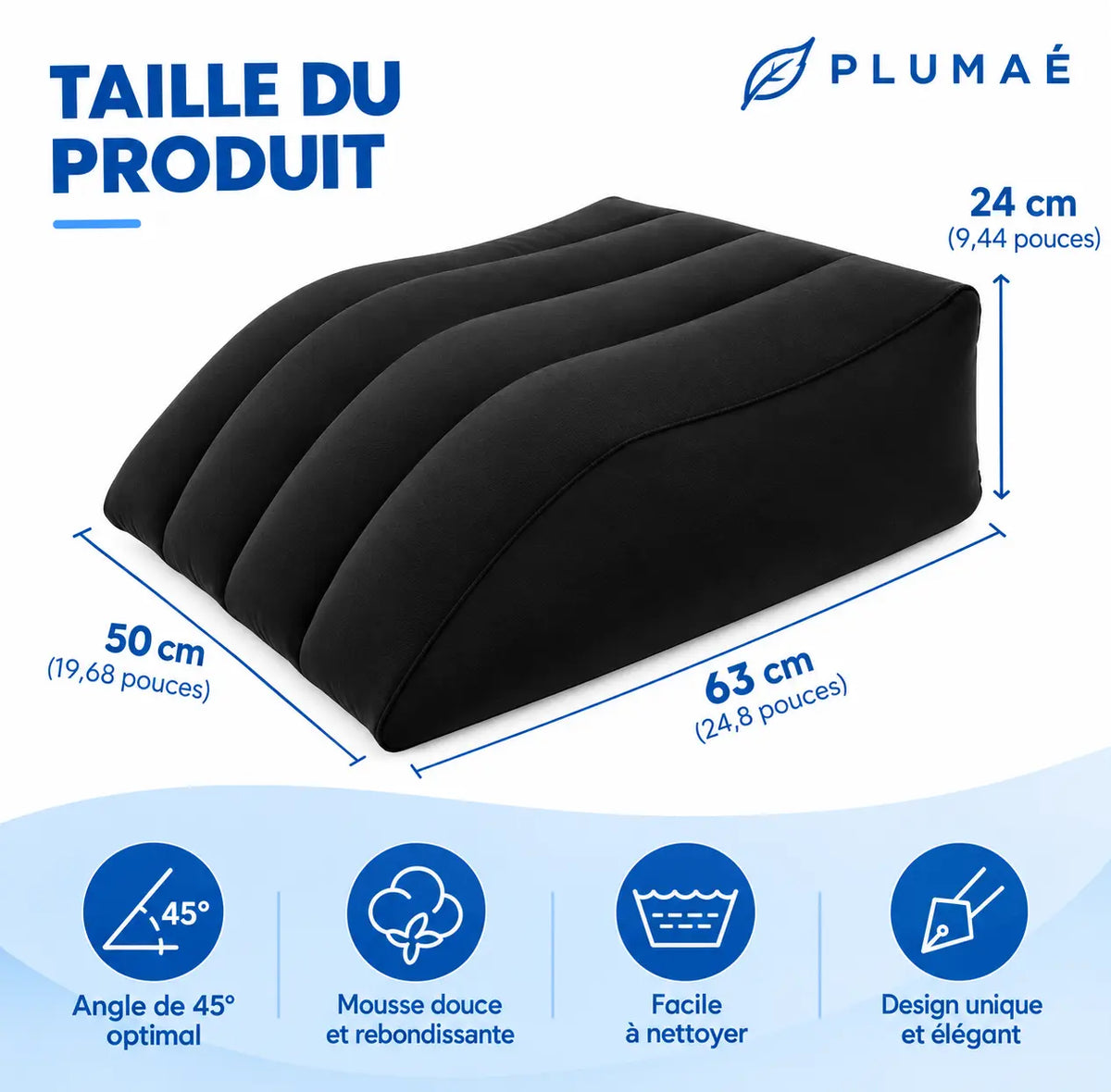 Coussin de jambes surélevé Plumaé – vue 6