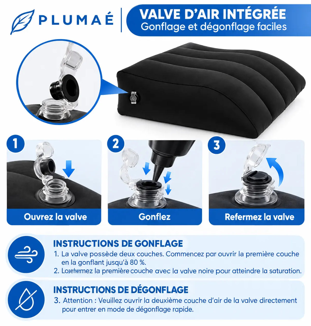 Coussin de jambes surélevé Plumaé – vue 4